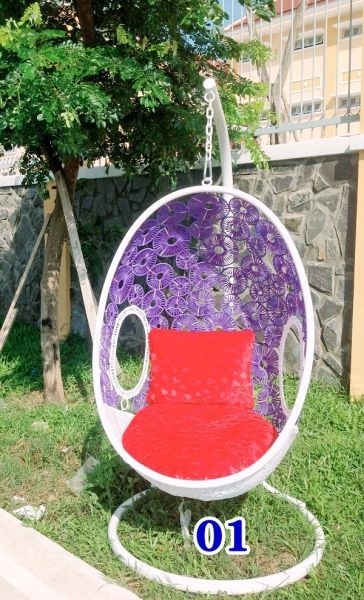 Trải nghiệm mới cùng ghế xích đu đồng tiền Oval KH01