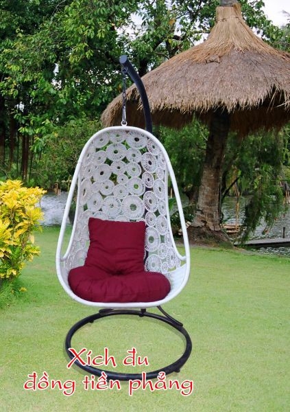 Ghế xích đu đồng tiền vuông KH10